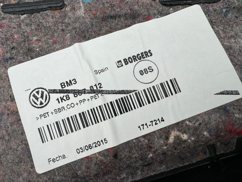 VOLKSWAGEN SCIROCCO 2008-2017 FRONT RIGHT O/S DOOR INNER CARD PANEL 1K8867011