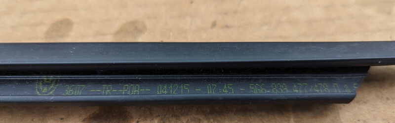 VW GOLF MK7 2012-2020 FRONT LEFT N/S DOOR WINDOW MOLDING TRIM 5G6839477B GENUINE