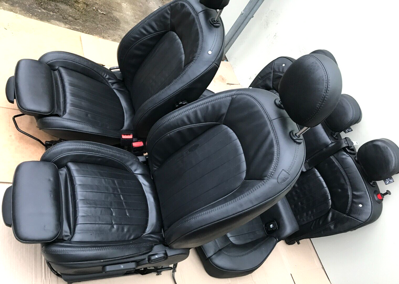 MINI COOPER S F55 5-DOOR BLACK LEATHER COMPLETE SEATS SET FRONT AND REAR SEAT
