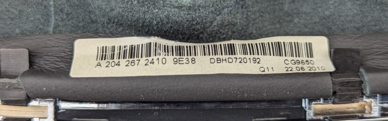 MERCEDES-BENZ C-CLASS W204 07-11 GEAR SELECTOR KNOB W/ SURROUND TRIM A2042672410
