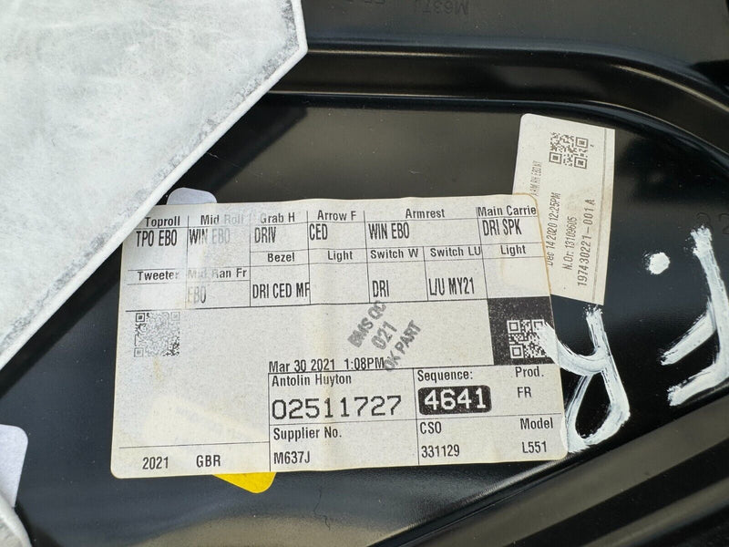 RANGE ROVER EVOQUE L551 2018-ON FRONT DRIVER O/S DOOR CARD PANEL K8D2-22642