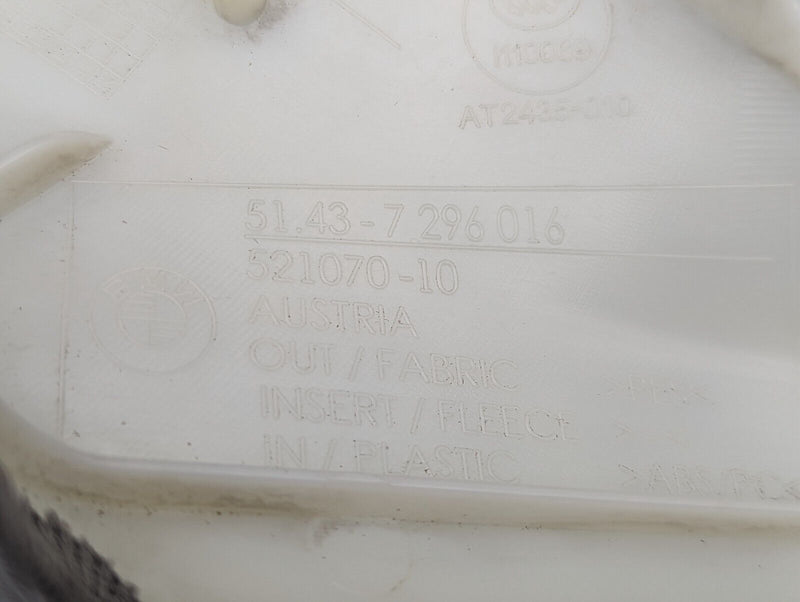 BMW 3 SERIES F30 2011-2019 O/S FRONT RIGHT SIDE A PILLAR TRIM FABRIC 7296016