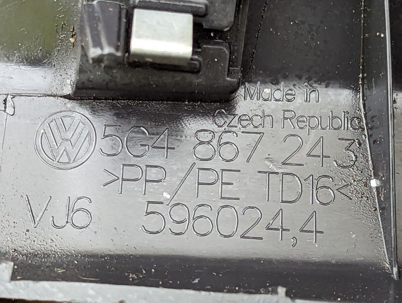 VW GOLF R GTI MK7 2012-2020 LEFT N/S B PILLAR UPPER TRIM COVER GENUINE 5G4867243