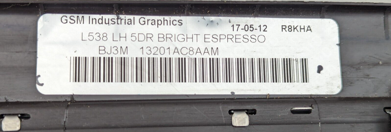 RANGE ROVER EVOQUE L538 11-15 FRONT LEFT N/S DOOR ENTRY STEP TRIM BJ32-13201-AAW