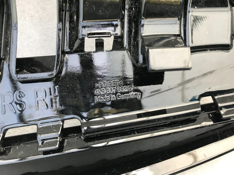 AUDI RS7 C8 2019- FRONT BUMPER RIGHT DRIVER SIDE GRILL TRIM MOULDING 4K8807682D