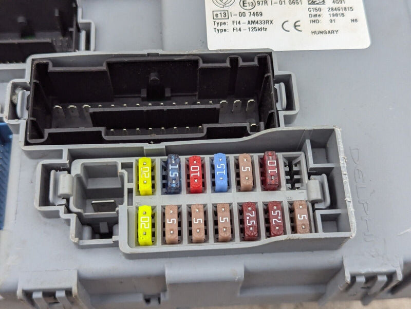 FIAT ABARTH 500 08-15 BODY COMPUTER CONTROL BCM MODULE 00520029410 GENUINE