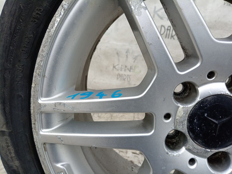 MERCEDES W204 AMG FRONT ALLOY WHEEL RIM 17" 7.5Jx17H2 ET47 & TYRE 225x45