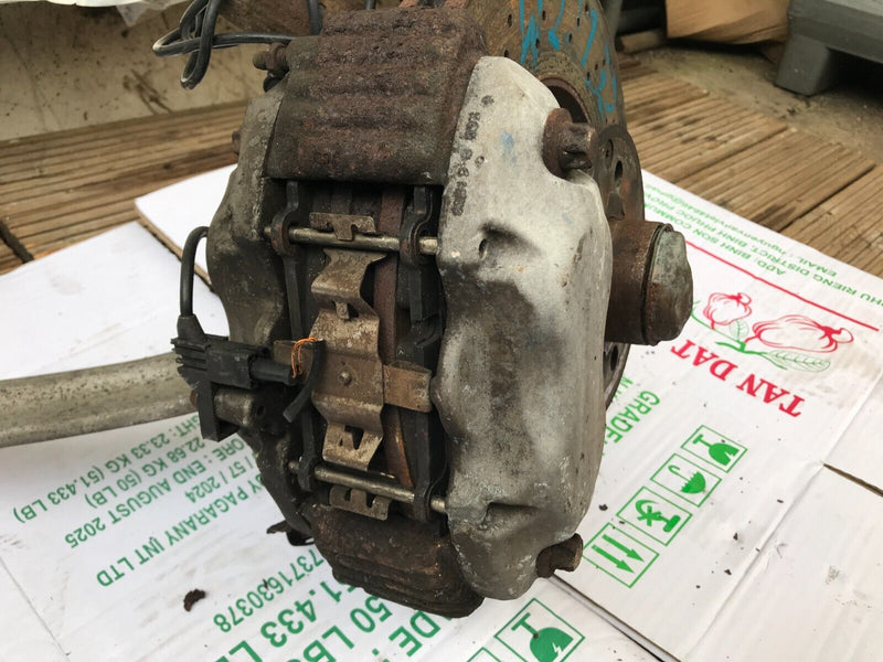 MERCEDES W221 S320 RIGHT SIDE FRONT LEG, WHEEL BEARING, BRAKE CALIPER, WISHBONE