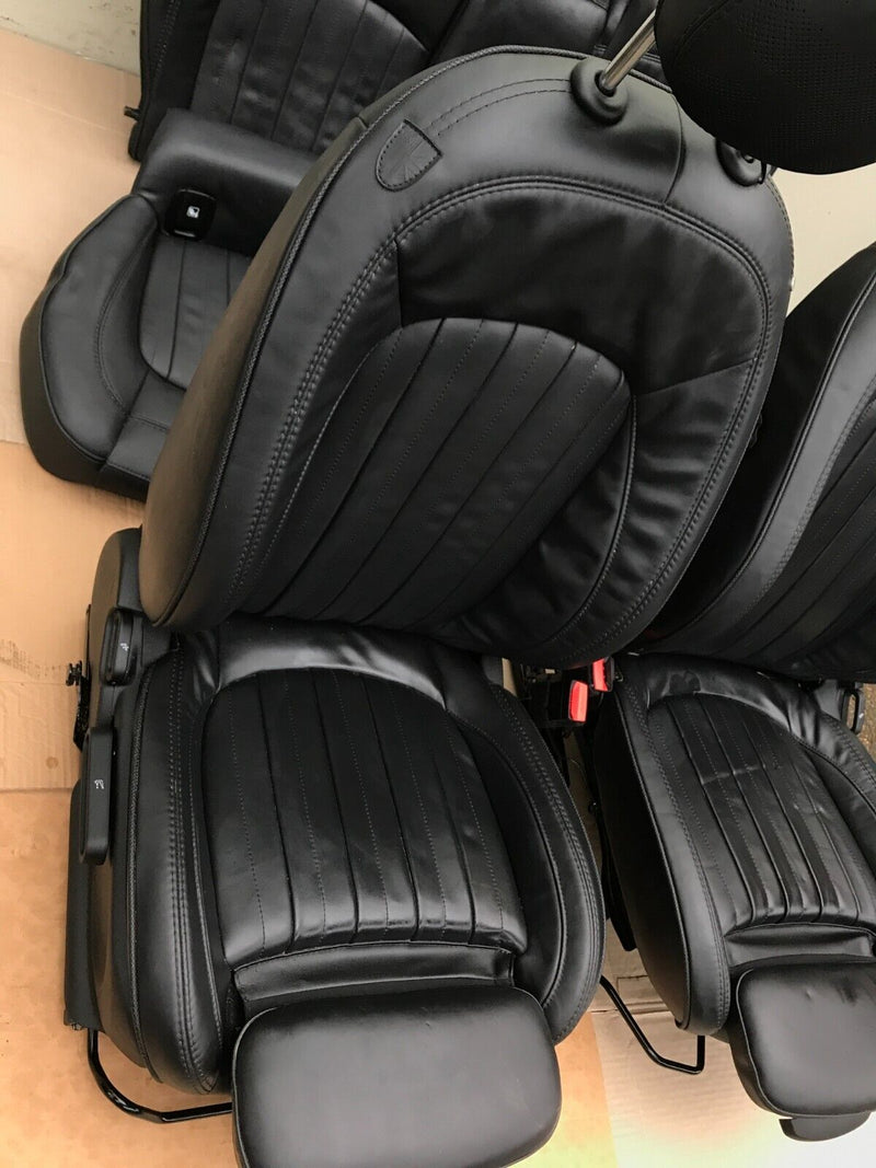 MINI COOPER S F55 5-DOOR BLACK LEATHER COMPLETE SEATS SET FRONT AND REAR SEAT