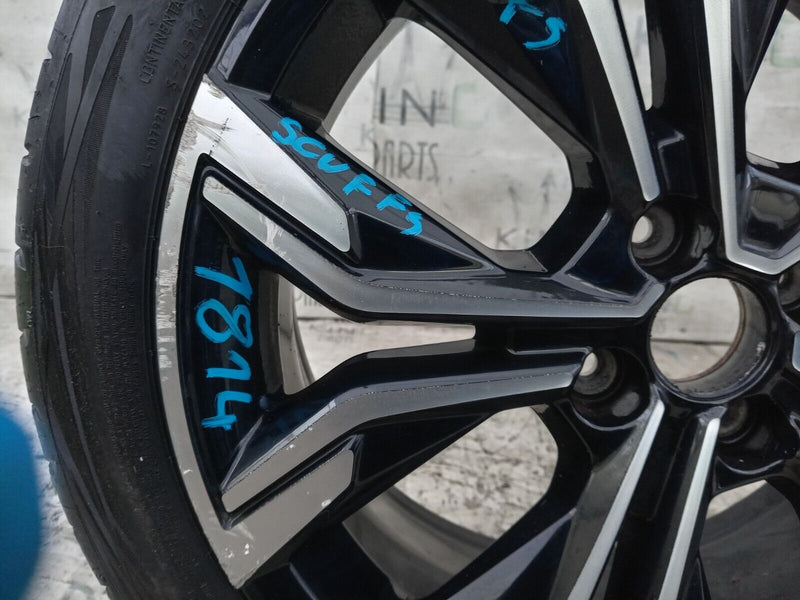 RENAULT CLIO MK5 ALLOY WHEEL RIM 17" 7Jx17CH 4-37 TYRE 205/45/17 R19