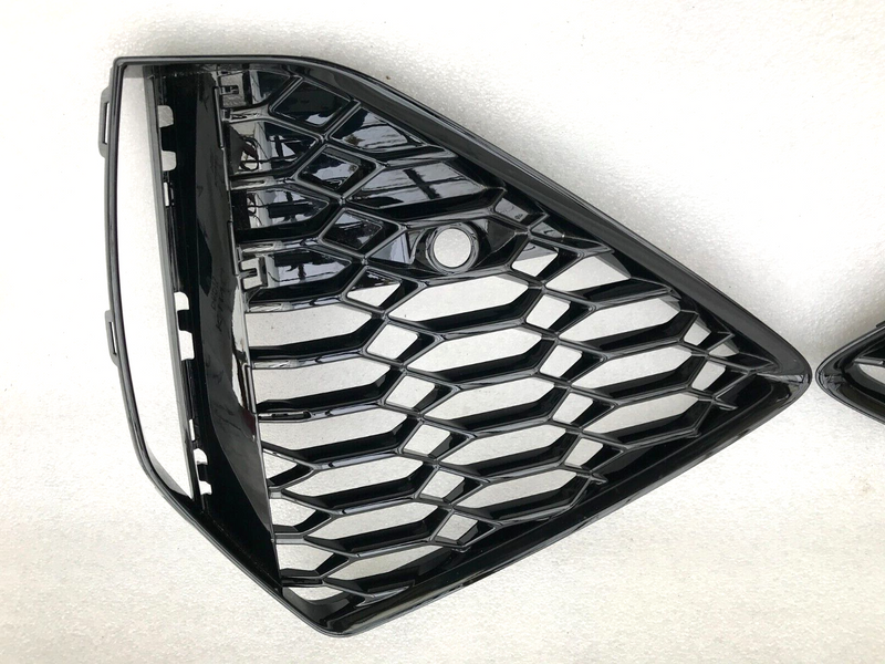 AUDI RS6 C8 2019-ON FRONT BUMPER PAIR GRILL TRIM MOULDING PDC LEFT & RIGHT SIDE