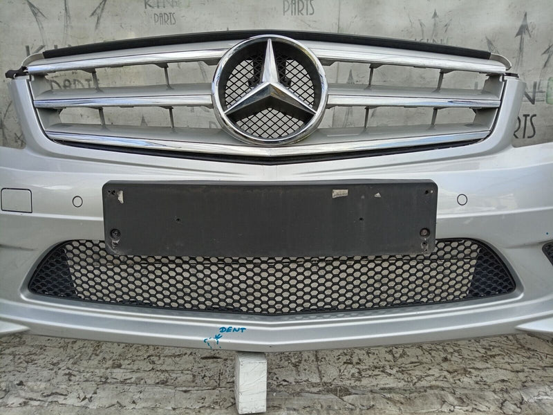 MERCEDES W204 AMG SPORT 07-10 COMPLETE FRONT BUMPER 6x PDC SENSOR, GRILL