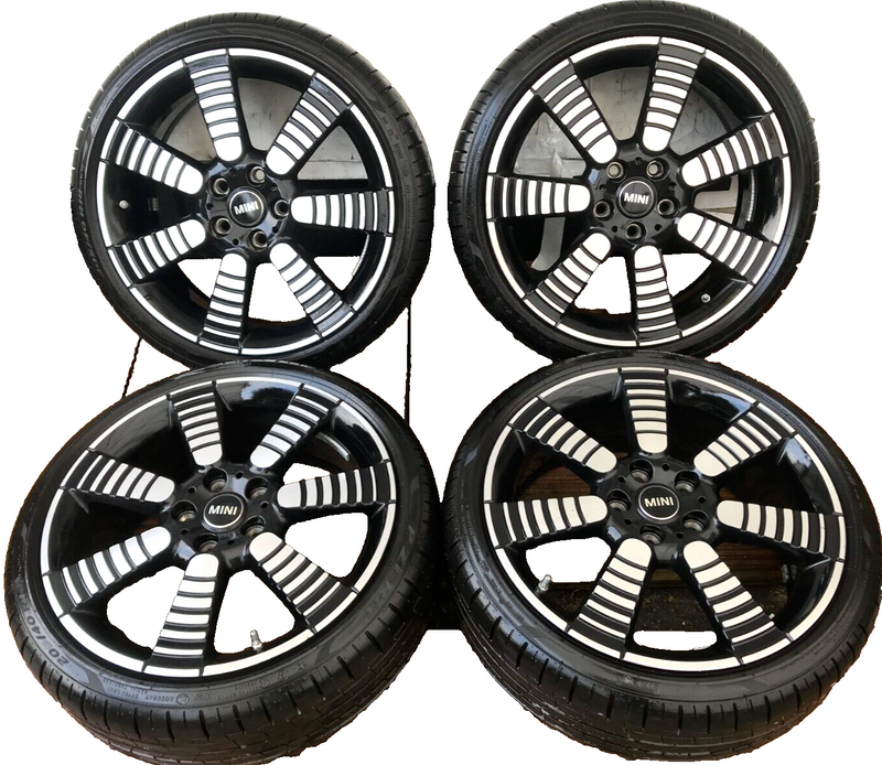 MINI COOPER S F55 F56 4x ALLOY WHEEL RIM SET 18' 7Jx18H2 IS54 4x TYRE 205x40 R18