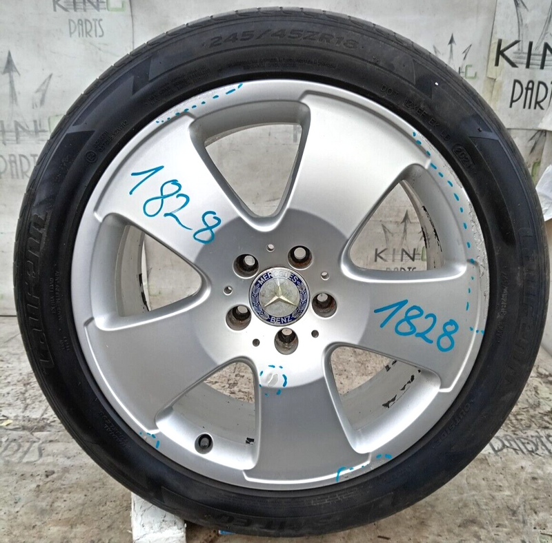 MERCEDES S CLS W221 BBS ALLOY WHEEL RIM 18" 8.5Jx18H2 ET43 TYRE 245/45/R18