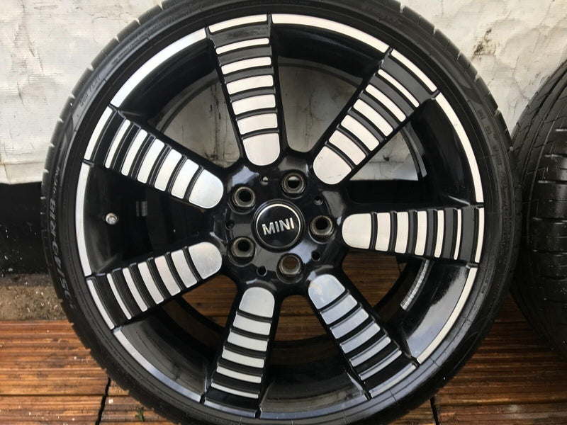 MINI COOPER S F55 F56 4x ALLOY WHEEL RIM SET 18' 7Jx18H2 IS54 4x TYRE 205x40 R18