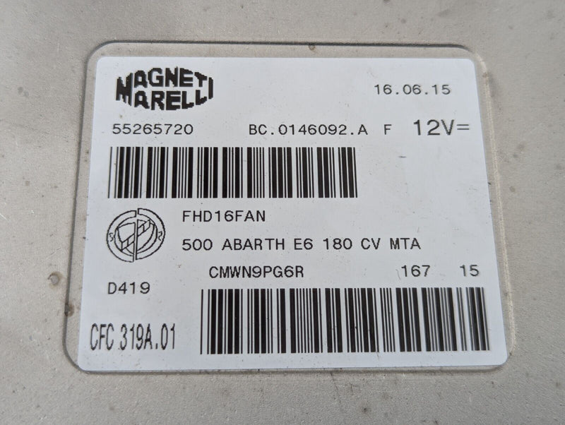 FIAT ABARTH 500 08-15 AUTOMATIC GEARBOX TRANSMISSION CONTROLLER MODULE 55265720