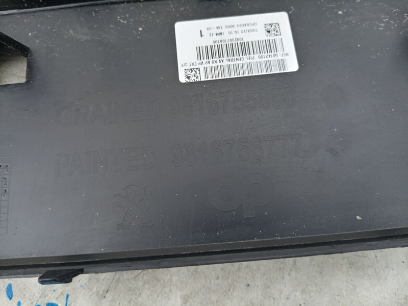 PEUGEOT RIFTER 2018-ON **NEW FRONT BUMPER GENUINE MIDDLE PART 9816755880