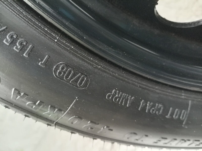MERCEDES S CLS W221 SPARE WHEEL STEEL 19" 4.50Bx19H2 ET35 TYRE 155/70/R19