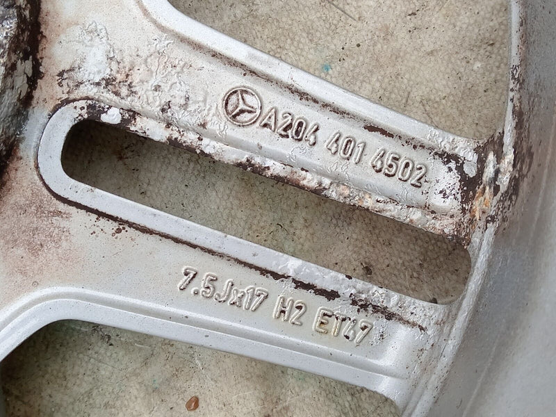 MERCEDES W204 AMG FRONT ALLOY WHEEL RIM 17" 7.5Jx17H2 ET47 & TYRE 225x45