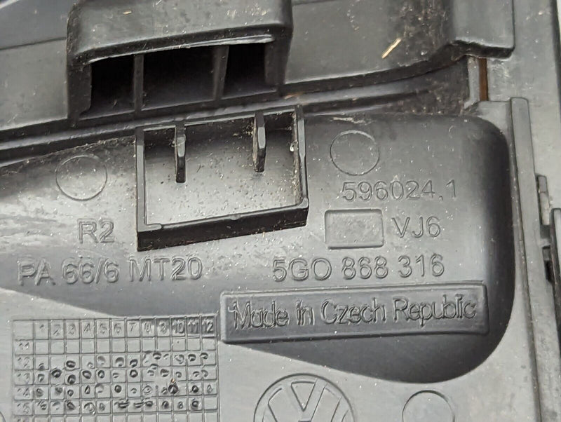 VW GOLF R GTI MK7 2012-2020 DRIVER O/S B PILLAR UPPER TRIM COVER 5G4868312