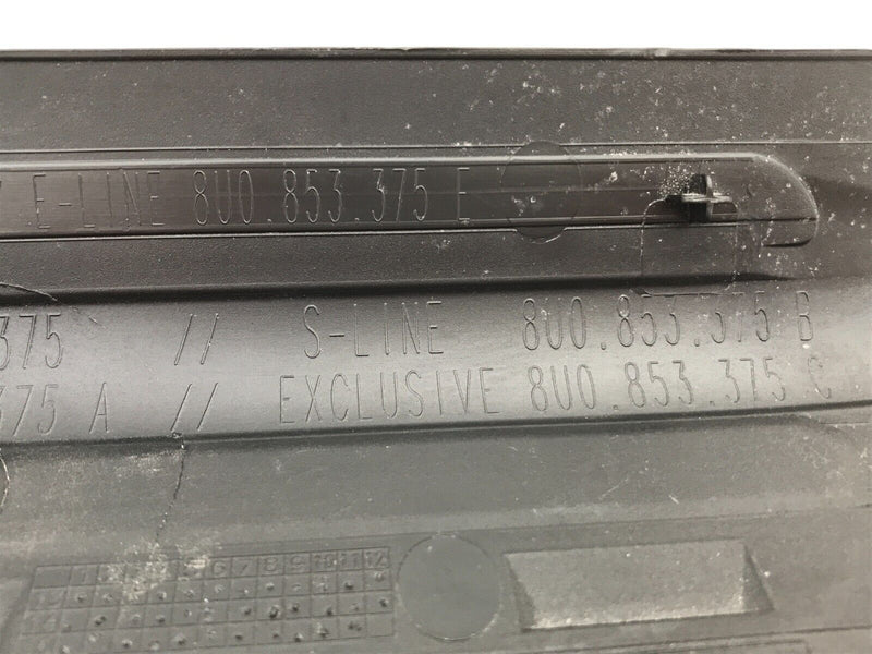 AUDI Q3 8U S-LINE REAR DOOR LEFT SIDE STEP PLATE SILL TRIM COVER 8U0.853.375B