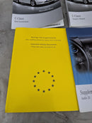 MERCEDES C-CLASS W204 07-11 OWNERS MANUAL HANDBOOK PACK A2045849181