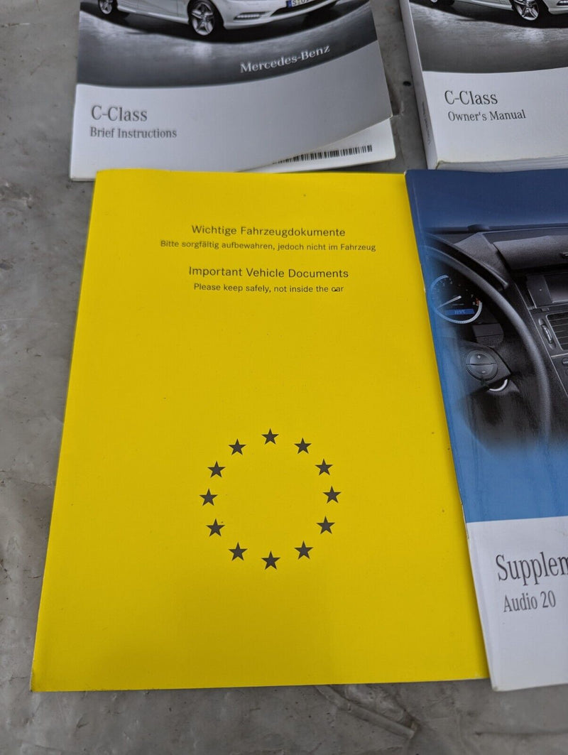 MERCEDES C-CLASS W204 07-11 OWNERS MANUAL HANDBOOK PACK A2045849181