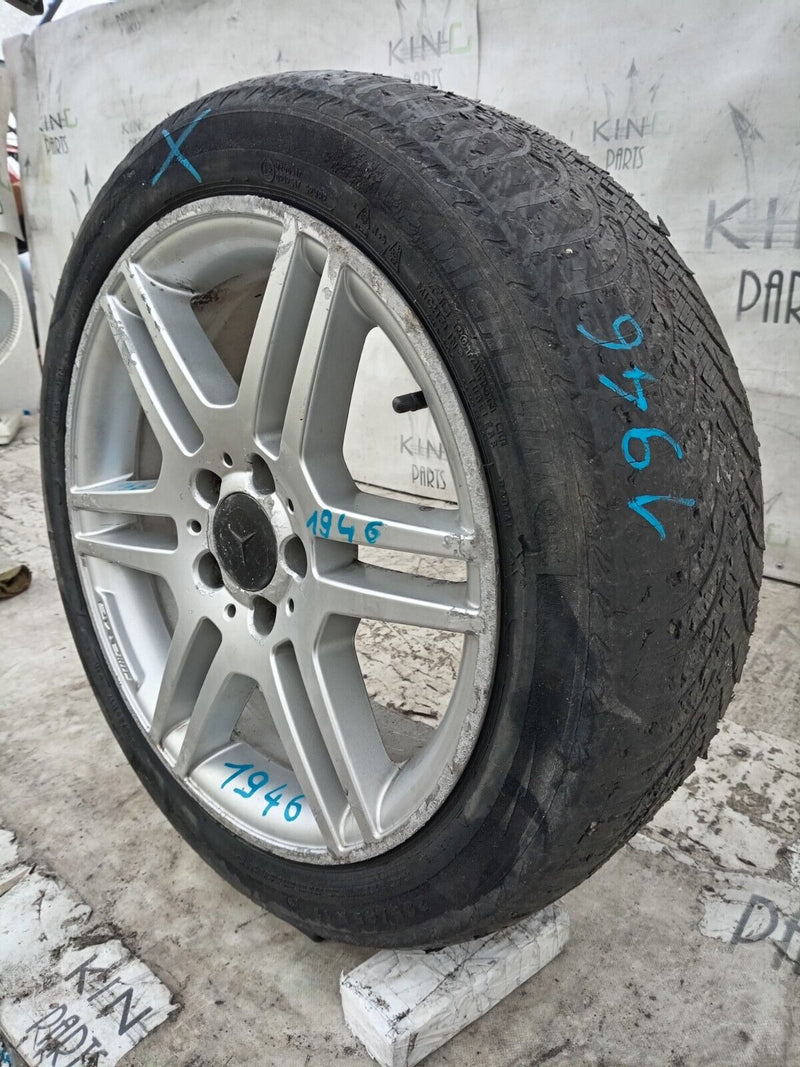MERCEDES W204 AMG FRONT ALLOY WHEEL RIM 17" 7.5Jx17H2 ET47 & TYRE 225x45