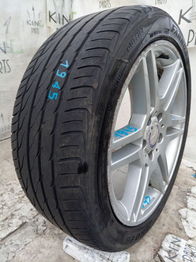 MERCEDES W204 AMG ALLOY WHEEL RIM 17" 8.5Jx17H2 ET58 & TYRE 245x40 R17