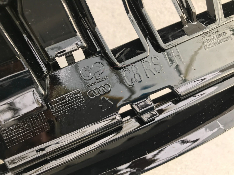 AUDI RS7 C8 2019-ON FRONT BUMPER PAIR GRILL TRIM MOULDING PDC LEFT & RIGHT SIDE