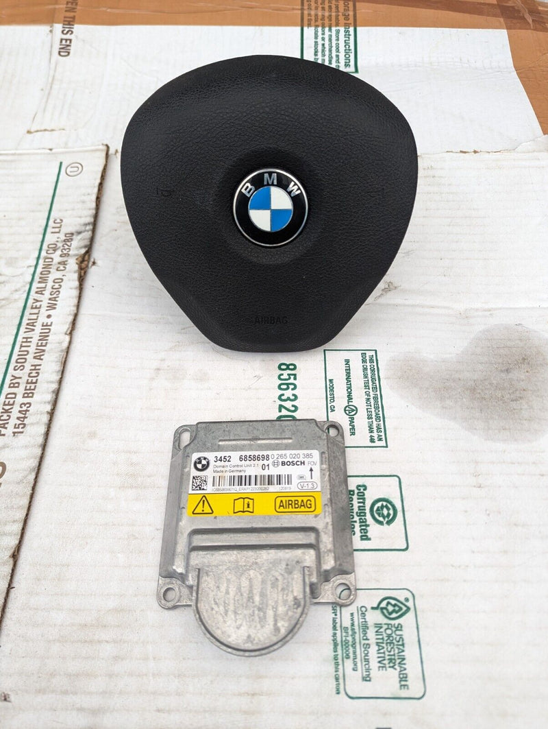 BMW 3 SERIES F30 2011-2019 STEERING WHEEL DRIVER A I R-BAG & ECU MODULE 6791330
