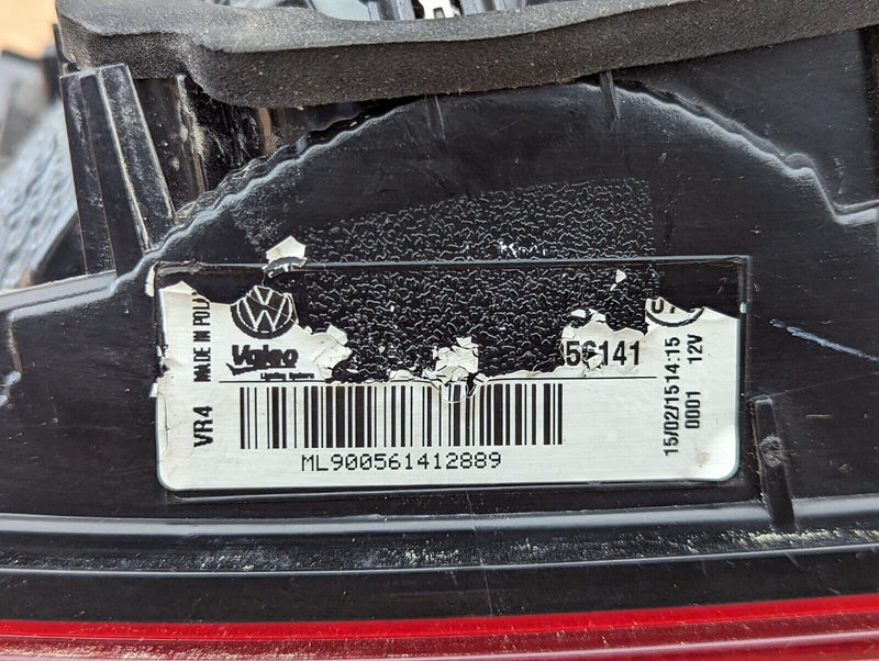 VW GOLF MK7 2012-2020 REAR DRIVER SIDE RIGHT O/S TAILLIGHT ML90056141 GENUINE