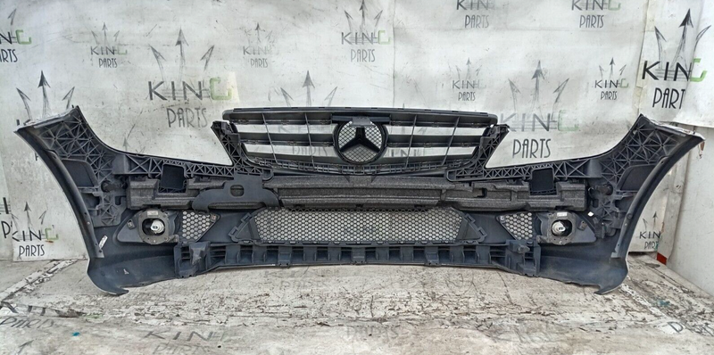 MERCEDES W204 AMG SPORT 07-10 COMPLETE FRONT BUMPER 6x PDC SENSOR, GRILL