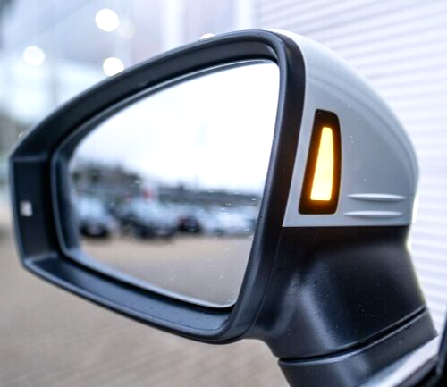 VW TIGUAN MK2 5N 16-22 LEFT DOOR WING MIRROR TRIM COVER TO ** BLIND SPOT SYSTEM