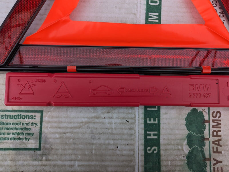 BMW 3 SERIES F30 2011-2019 EMERGENCY HAZARD WARNING TRIANGLE 6770487 GENUINE