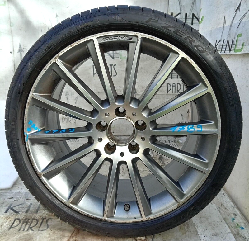 MERCEDES W205 AMG REAR ALLOY WHEEL RIM 19' 8,5Jx19H2 ET52 TYRE 255/35/19