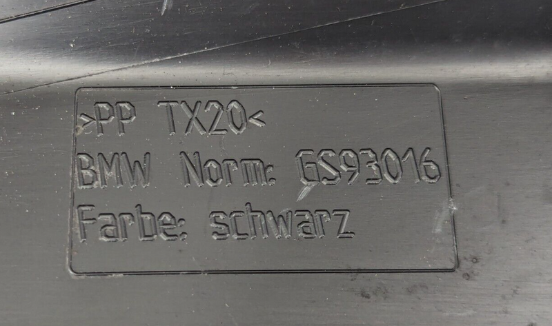 BMW 3 SERIES F30 2011-2019 ATTACHMENT PARTITION WALL 9206488 GENUINE