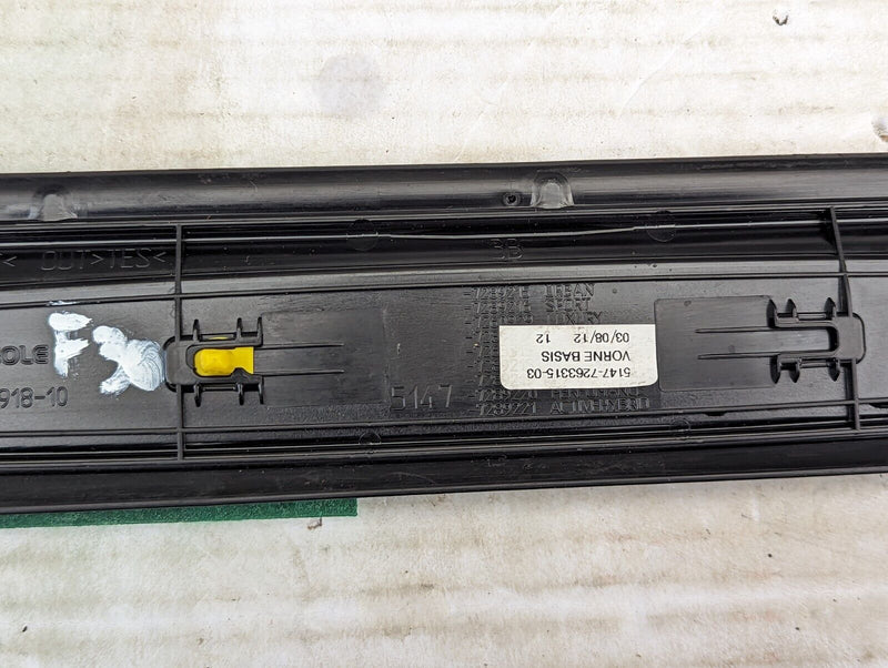 BMW 3 SERIES F30 2011-2019 FRONT DOOR SILL ENTRY TRIM COVER 51477263315 GENUINE