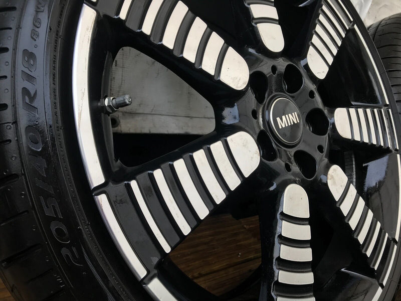 MINI COOPER S F55 F56 4x ALLOY WHEEL RIM SET 18' 7Jx18H2 IS54 4x TYRE 205x40 R18
