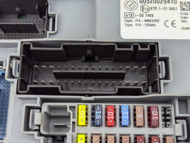 FIAT ABARTH 500 08-15 BODY COMPUTER CONTROL BCM MODULE 00520029410 GENUINE