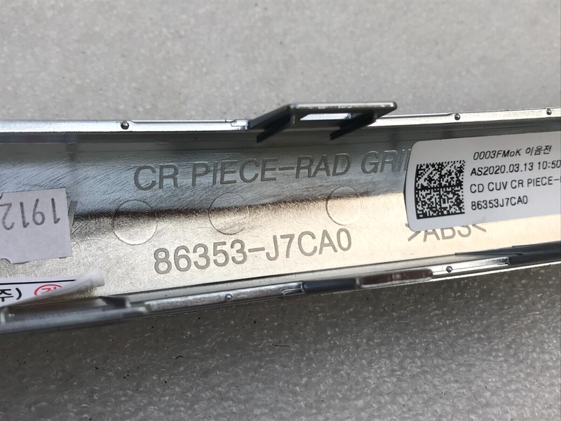 KIA X-CEED MK3 CD 2019-2021 FRONT BUMPER TOP GRILL TRIM MOULDING 86353-J7CA CUV