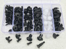 100PCS CAR BUMPER CLAMP CLIPS PLASTIC FASTENER PUSH SET KIT MIXED, TRIM FENDER