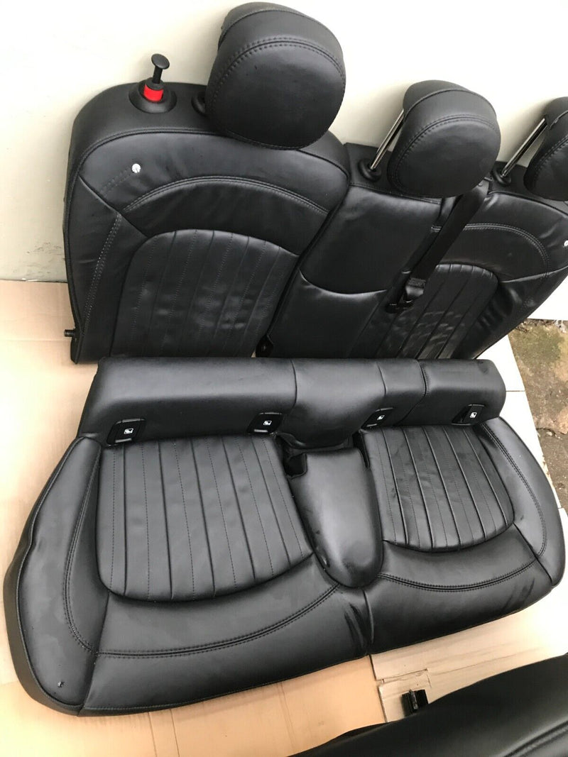 MINI COOPER S F55 5-DOOR BLACK LEATHER COMPLETE SEATS SET FRONT AND REAR SEAT