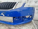SKODA OCTAVIA III MK3 2013-2016 BLUE FRONT BUMPER GENUINE 5E0807221N