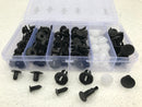 100PCS CAR BUMPER CLAMP CLIPS PLASTIC FASTENER PUSH SET KIT MIXED, TRIM FENDER
