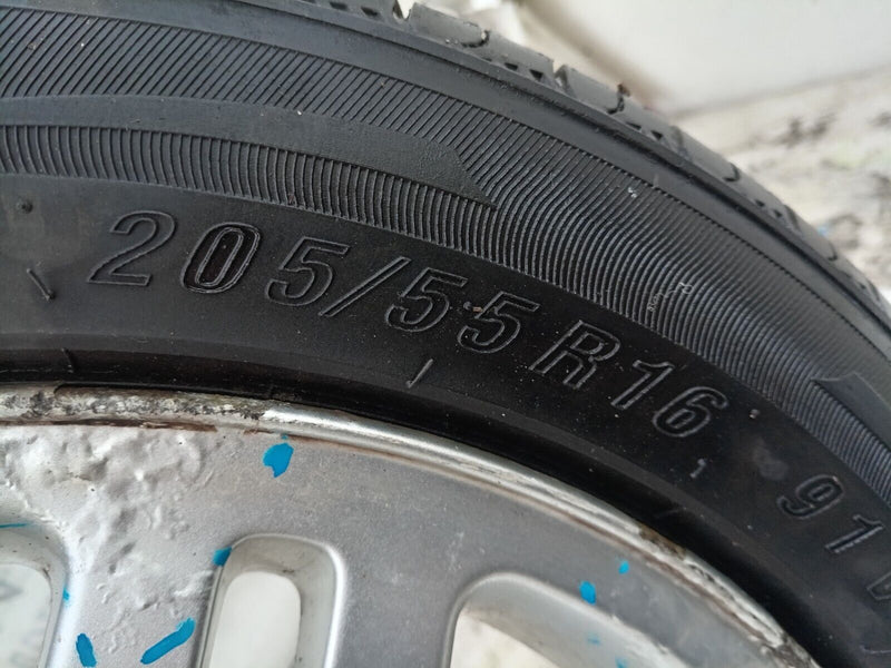 AUDI A3 8L GENUINE ALLOY WHEEL RIM 16" 7Jx16H2 ET44.5 &TYRE 205x55 R16