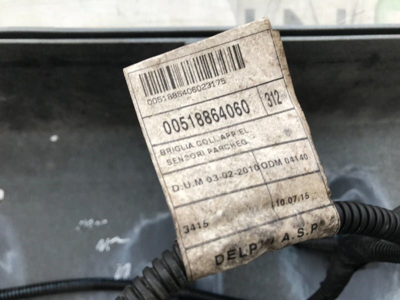 FIAT 500 ABARTH 08-15 COMPLETE REAR BUMPER, 4x PDC SENSOR , WIRING LOOM