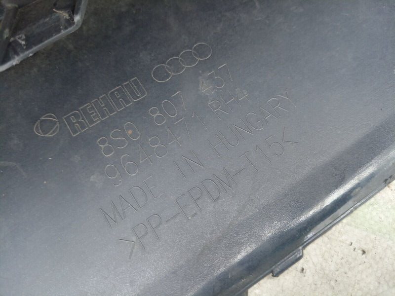 AUDI TTS TT S LINE MK3 8S 2019-ON FRONT BUMPER GENUINE PDC 8S0807437