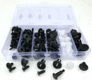 100PCS CAR BUMPER CLAMP CLIPS PLASTIC FASTENER PUSH SET KIT MIXED, TRIM FENDER