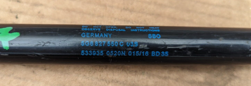 VW GOLF MK7 2012-2020 REAR BOOT TAILGATE GAS STRUT 5G6827550C GENUINE